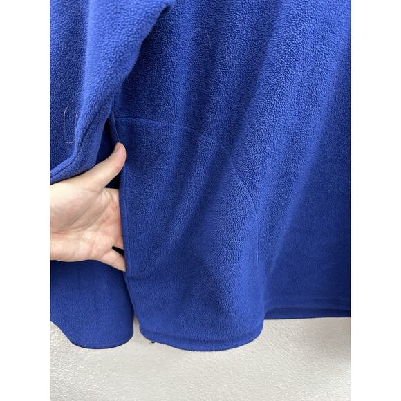 Antigua Mens Sweatshirt Size Medium Fleece Blue 1/4 Zip Footwashing Embroidered - Picture 3 of 11